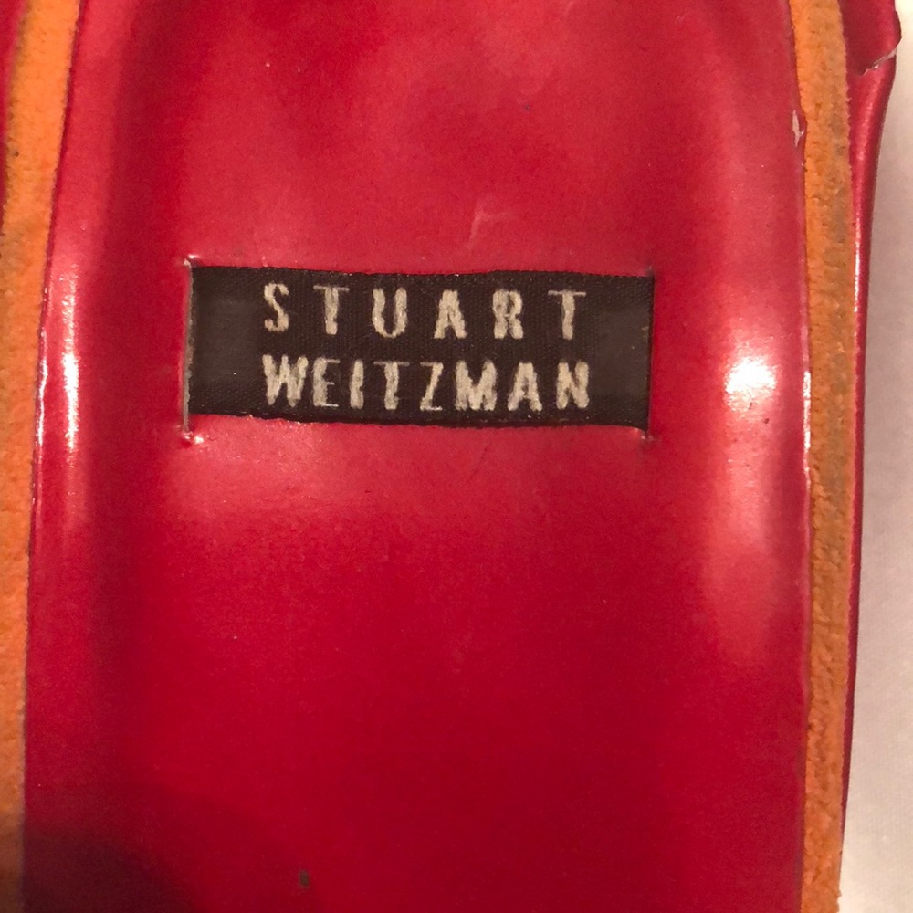 Stuart Weitzman Open Toe Kitten Multi Colored - image 5